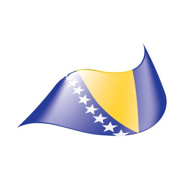 Bosna-Hersek bayrağı, vektör çizim