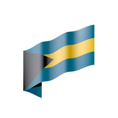 Bahamalar bayrağı, vektör çizim