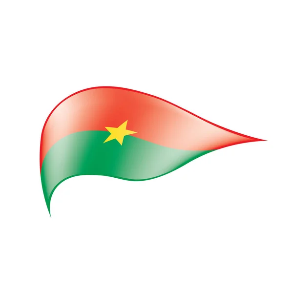 Bandeira de Burkina Faso, ilustração vetorial — Vetor de Stock