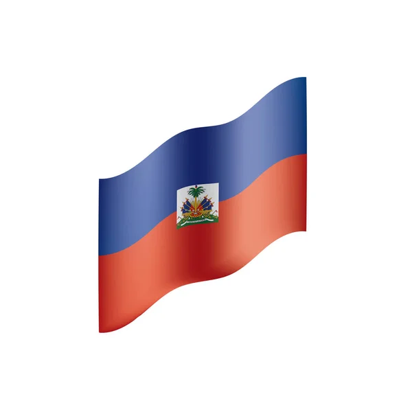 ハイチの国旗、ベクトル イラスト — ストックベクタ