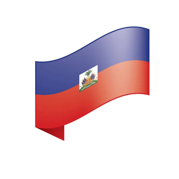 Bandera de Haití, vector de ilustración — Archivo Imágenes Vectoriales