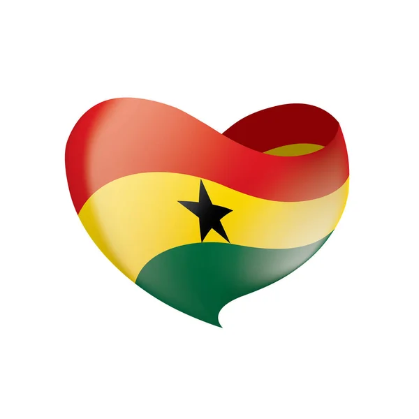 Bandera de Ghana, vector de ilustración — Archivo Imágenes Vectoriales