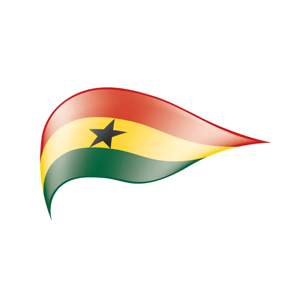 Drapeau Ghana, illustration vectorielle — Image vectorielle