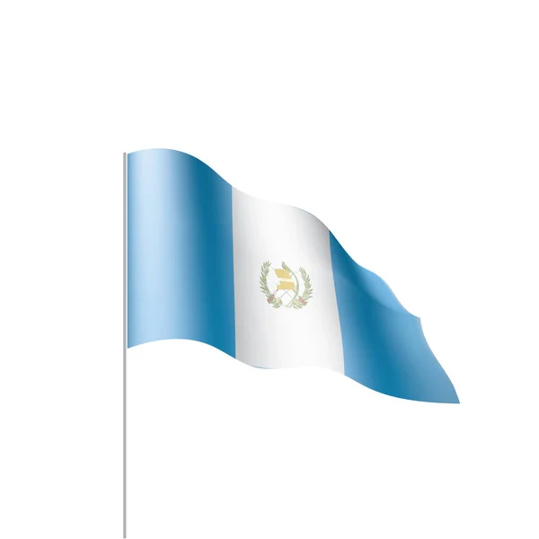 Bandera de Guatemala, vector de ilustración — Vector de stock