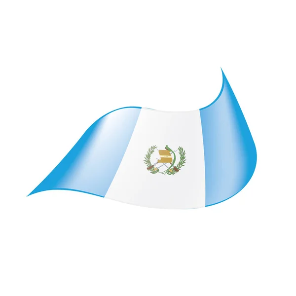 Bandera de Guatemala, vector de ilustración — Archivo Imágenes Vectoriales