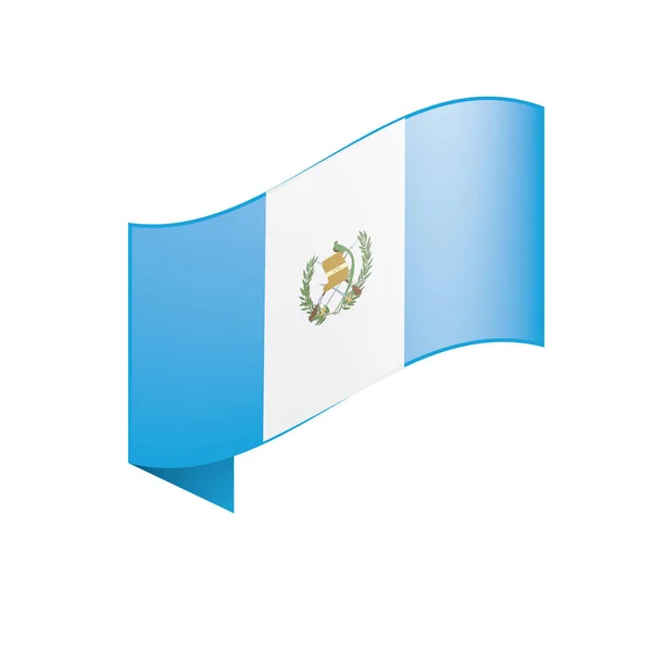 Bandera de Guatemala, vector de ilustración — Archivo Imágenes Vectoriales