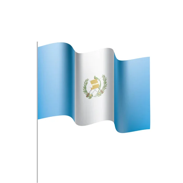 Bandera de Guatemala, vector de ilustración — Vector de stock