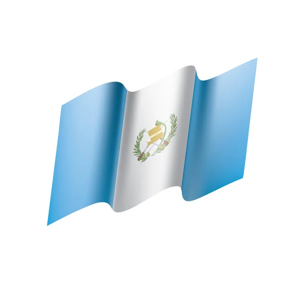 Guatemaltekische Flagge, Vektorillustration — Stockvektor