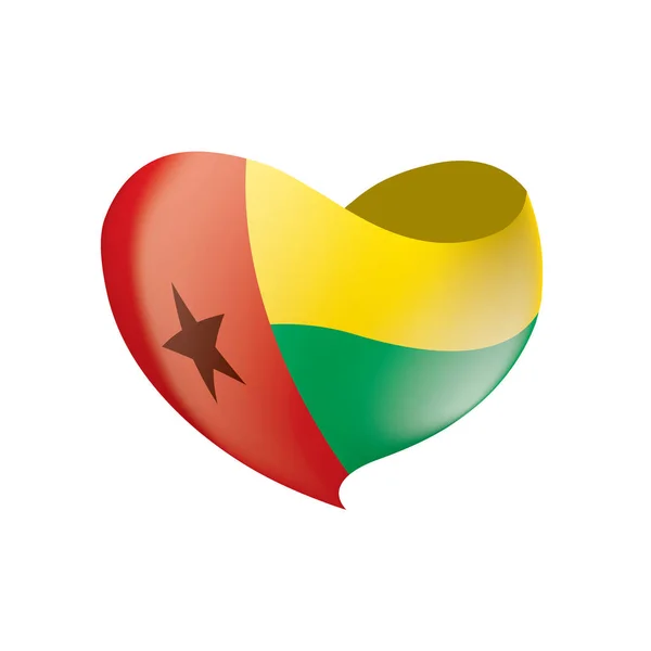 Bandiera Guinea Bissau, illustrazione vettoriale — Vettoriale Stock