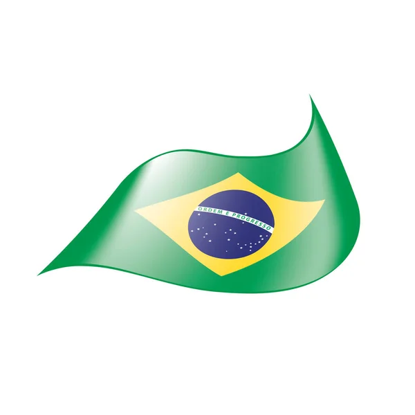 Bandeira do Brasil, ilustração vetorial —  Vetores de Stock