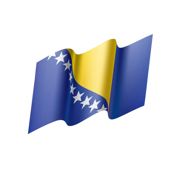 Bosnien och Hercegovinas flagga, vektorillustration — Stock vektor