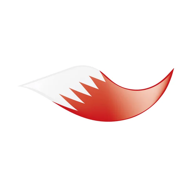 Bandeira do Barém, ilustração vetorial — Vetor de Stock
