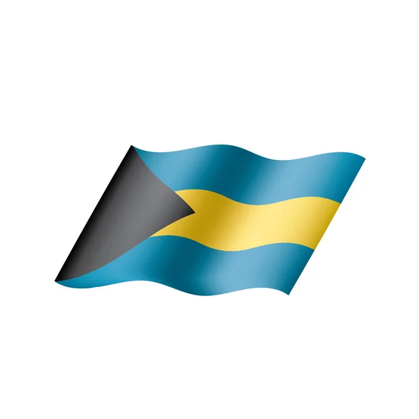 Bandera de Bahamas, ilustración vectorial — Vector de stock