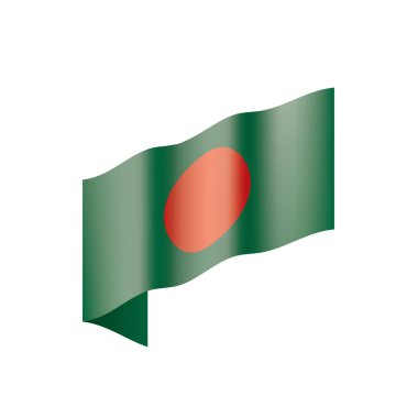 bangladeş bayrağı, vektör illüstrasyonu