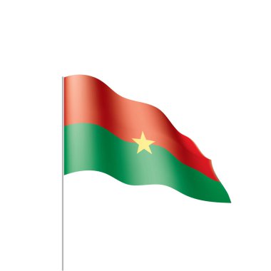 Burkina Faso bayrak, vektör çizim