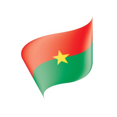 Burkina Faso bayrak, vektör çizim