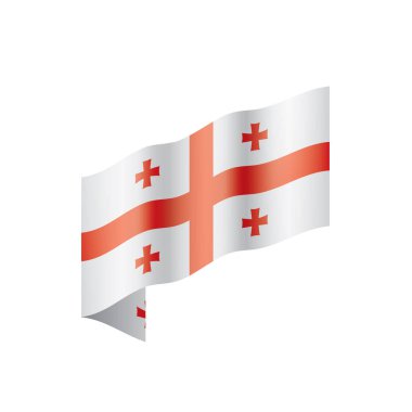 Georgia bayrak, vektör çizim