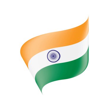 Hindistan bayrağı, vektör illüstrasyonu