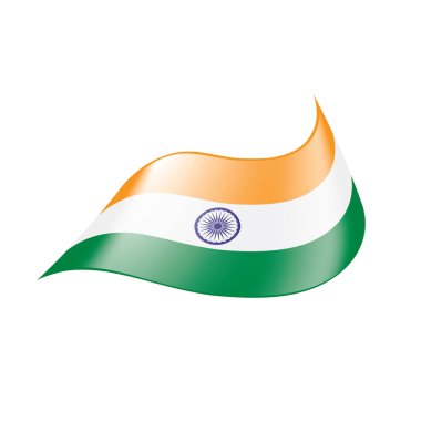 Hindistan bayrağı, vektör illüstrasyonu