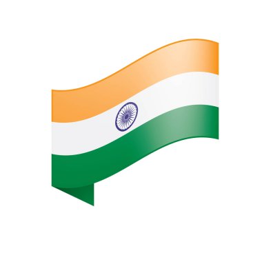 Hindistan bayrağı, vektör illüstrasyonu