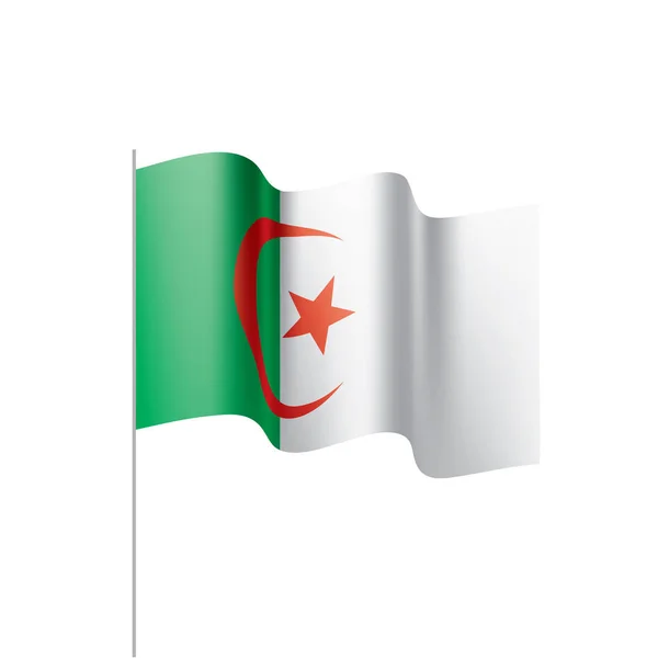 Cezayir bayrağı, vektör çizim — Stok Vektör
