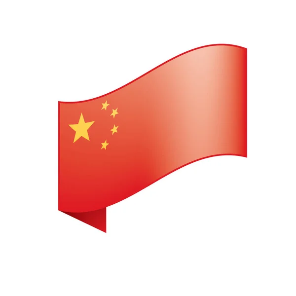 Bandeira da China, ilustração vetorial — Vetor de Stock