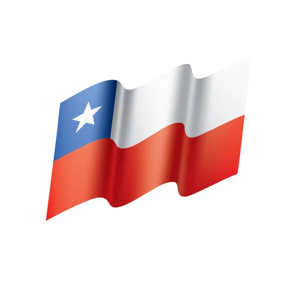 Drapeau Chili, illustration vectorielle — Image vectorielle