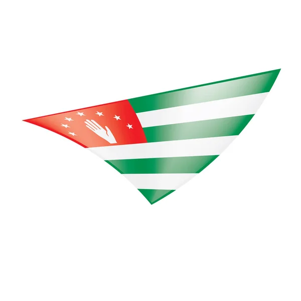 Abhazya bayrağı, vektör çizim — Stok Vektör