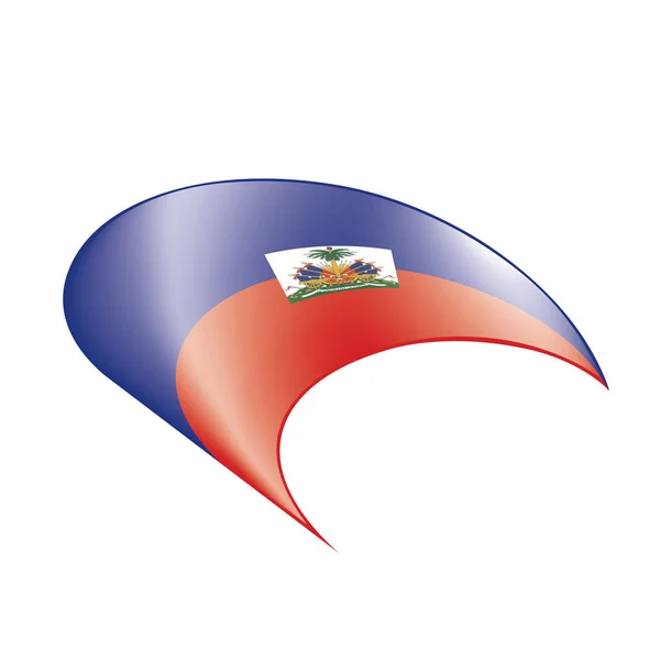 Bandera de Haití, vector de ilustración — Vector de stock