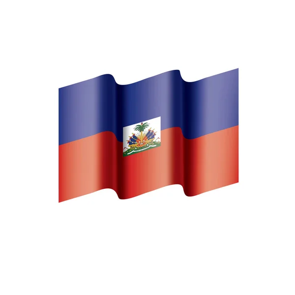 De vlag van Haïti, vectorillustratie — Stockvector