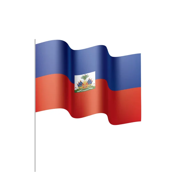 Haiti flagga, vektorillustration — Stock vektor