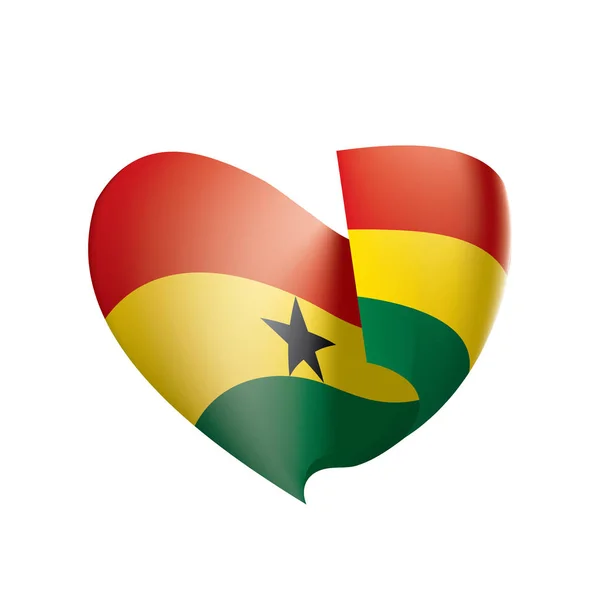 Bandera de Ghana, vector de ilustración — Archivo Imágenes Vectoriales