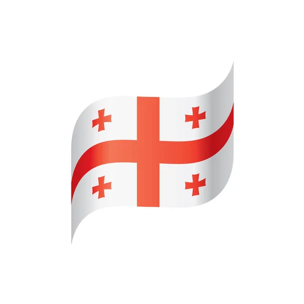 Bandera de Georgia, ilustración vectorial — Vector de stock