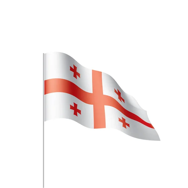 Bandeira da Geórgia, ilustração vetorial —  Vetores de Stock