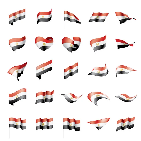 Flaga Egiptu, ilustracji wektorowych — Wektor stockowy