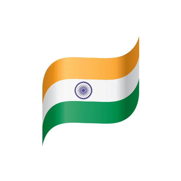 Indien Flagge, Vektorabbildung — Stockvektor