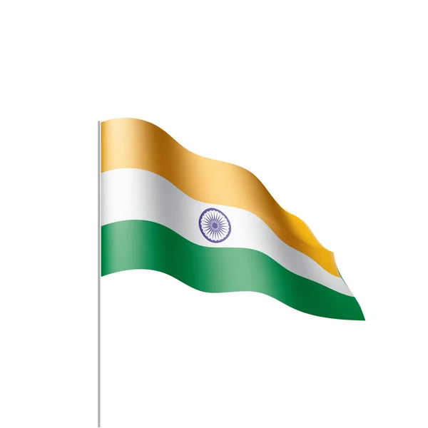 India vlag, vector illustratie — Stockvector