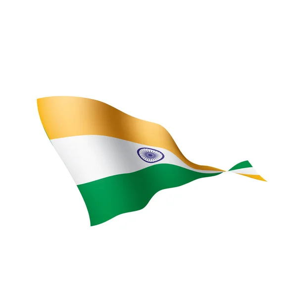 India vlag, vector illustratie — Stockvector