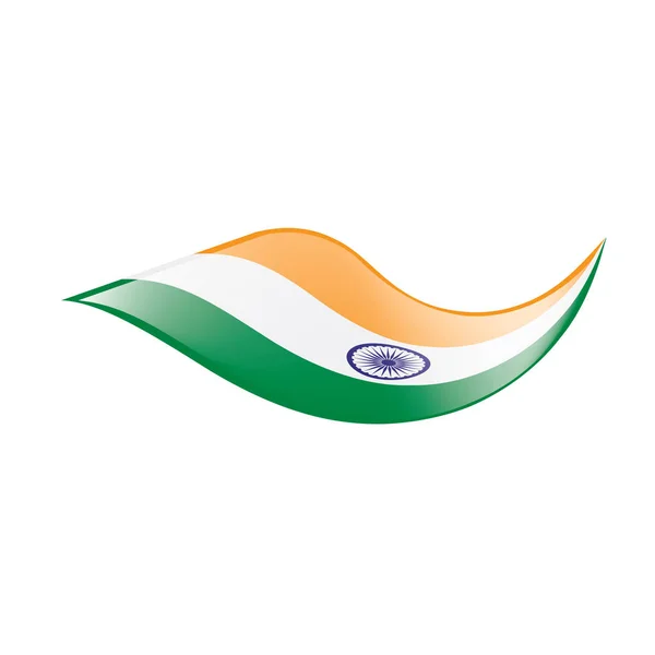 インドの国旗ベクトルイラスト — ストックベクタ
