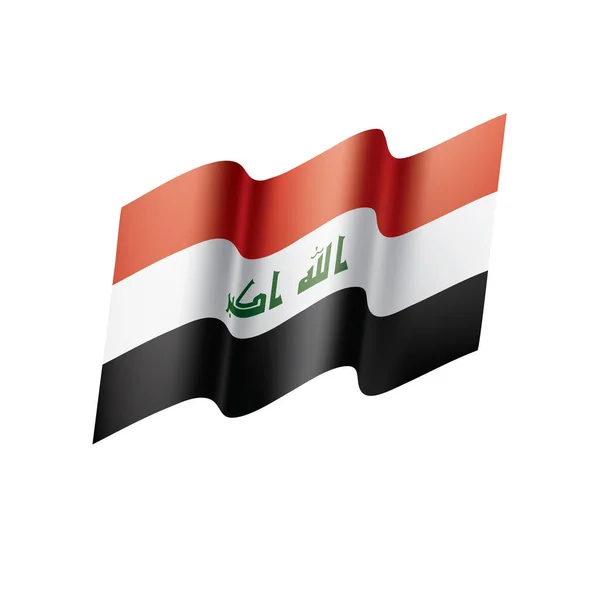 Iraakse vlag, vectorillustratie — Stockvector