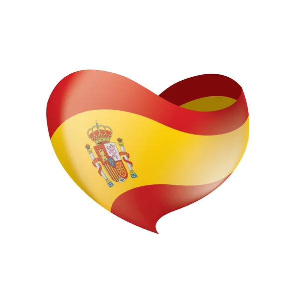 Bandera de España, ilustración vectorial — Vector de stock