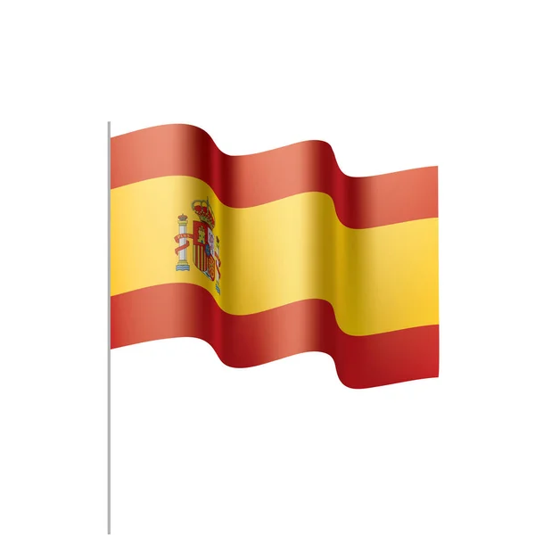 Bandera de España, ilustración vectorial — Vector de stock