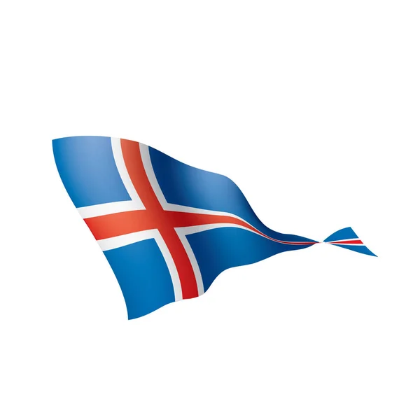 Flaga Islandii, ilustracji wektorowych — Wektor stockowy