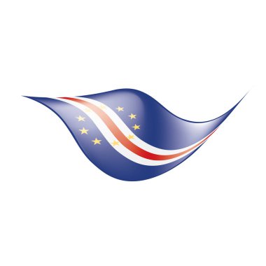 Cape Verde bayrak, vektör çizim