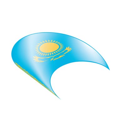 Kazakistan bayrağı, vektör çizim