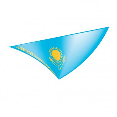 Kazakistan bayrağı, vektör çizim