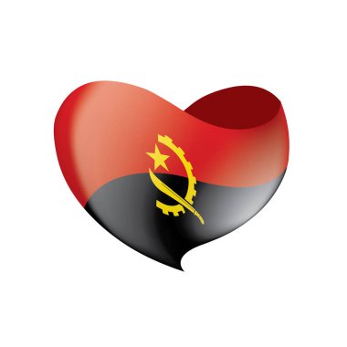 Angola bayrağı, vektör çizim