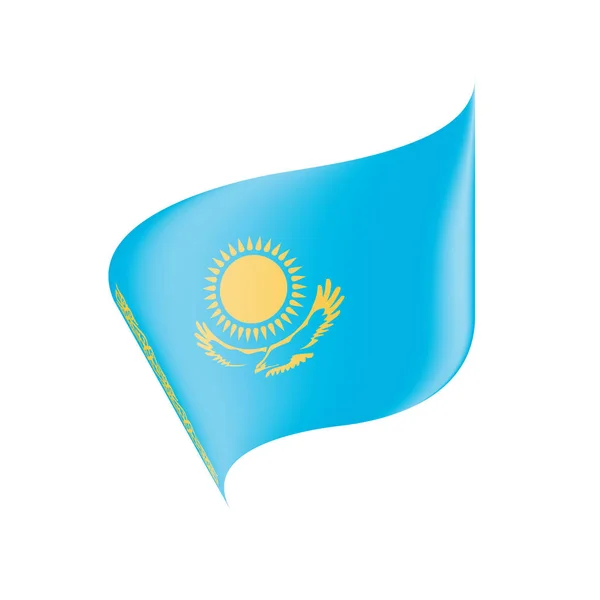 Kazakhstan flag, vector illustration — Stock Vector