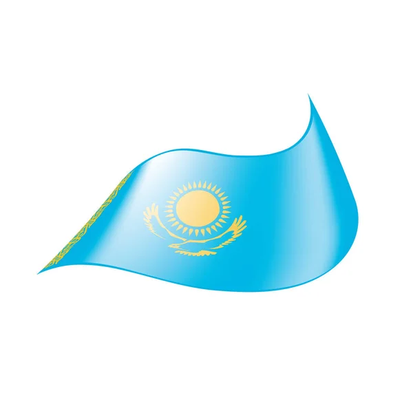 Bandeira do Cazaquistão, ilustração vetorial — Vetor de Stock