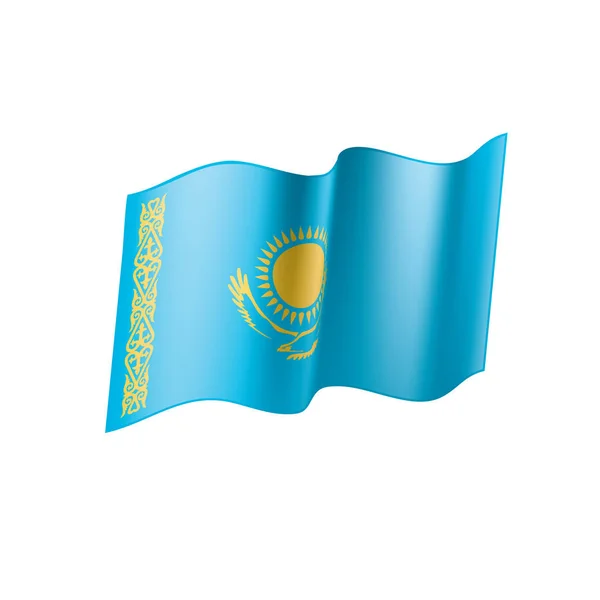 Kazakistan bayrağı, vektör çizim — Stok Vektör